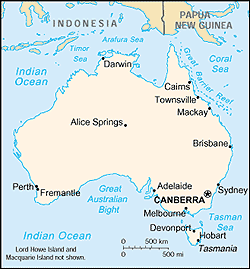 Map of Australia