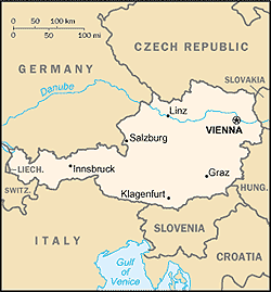 Map of Austria