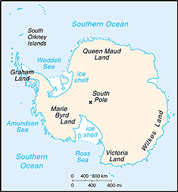 Map of Antarctica
