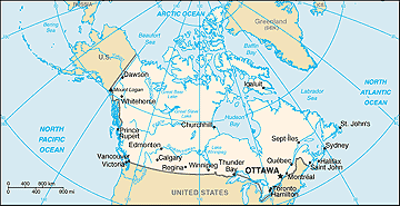 Map of Canada