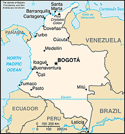 Map of Colombia