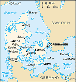 Map of Denmark