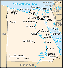 Map of Egypt