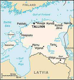 Map of Estonia