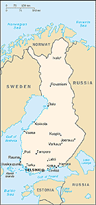 Map of Finland
