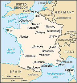 Map of France