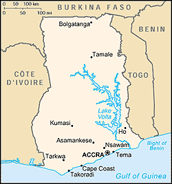 Map of Ghana