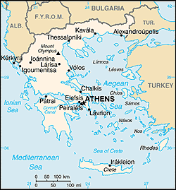 Map of Greece