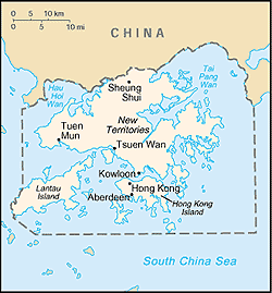 Map of Hong Kong