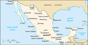 Map of Mexico