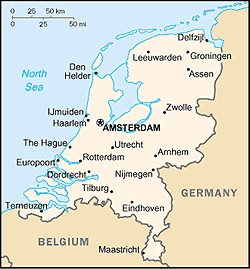 Map of Netherlands