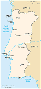 Map of Portugal