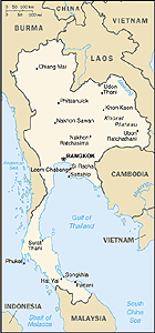 Map of Thailand